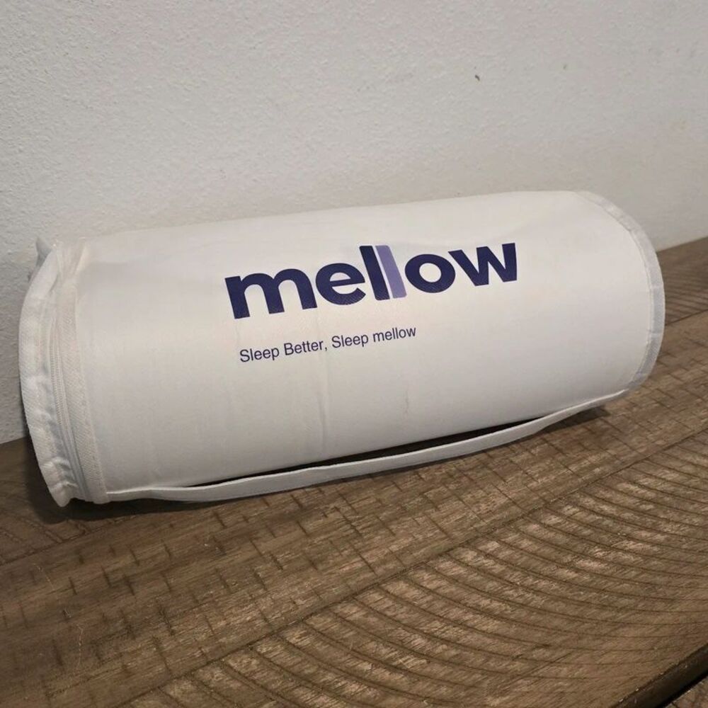 Mellow Memory Foam Pillow Sleep Better White w/ Storage Bag